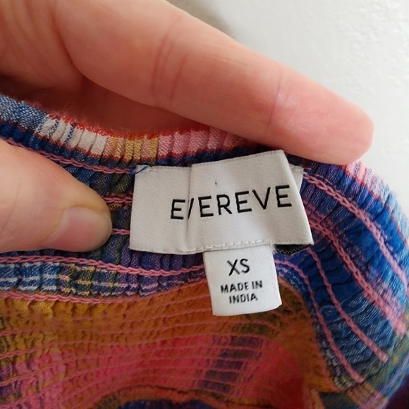 Evereve Summer Plaid Sofia Dress XS - Picture 7 of 9